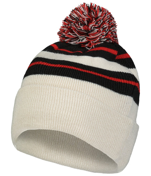 Pacific Headwear Knit Fold Over Pom-Pom Beanie